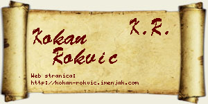 Kokan Rokvić vizit kartica